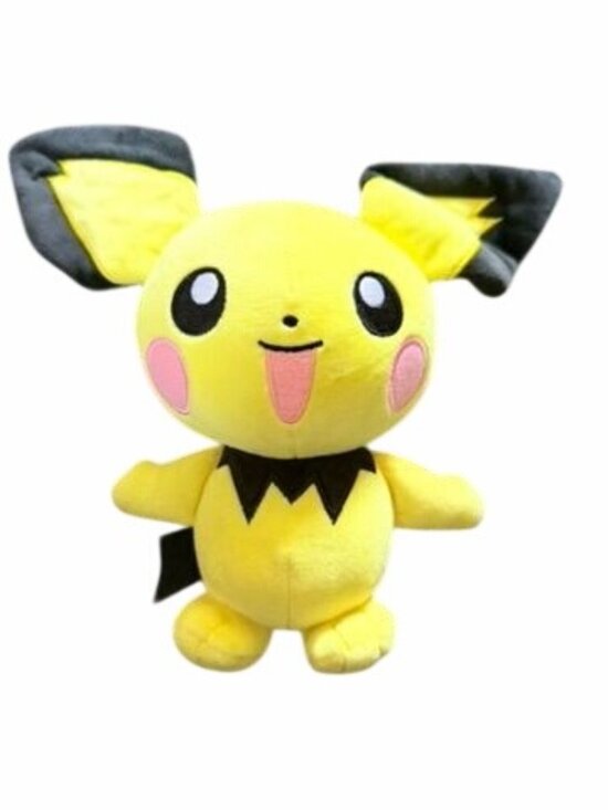Pokémon Other - Pichu Plush Toy Yellow & Black 8" Soft Stuffed Animal Collectible Kids Gift